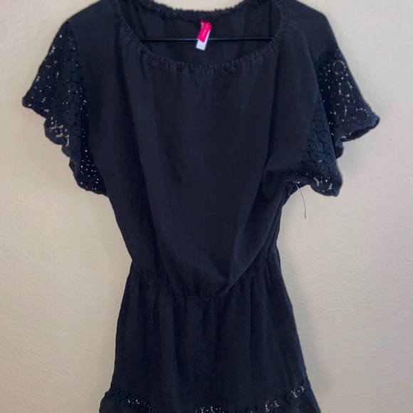 VSX black sun dress indie bikini beachy vibes super cute flowey summer bottoms - Picture 10 of 12